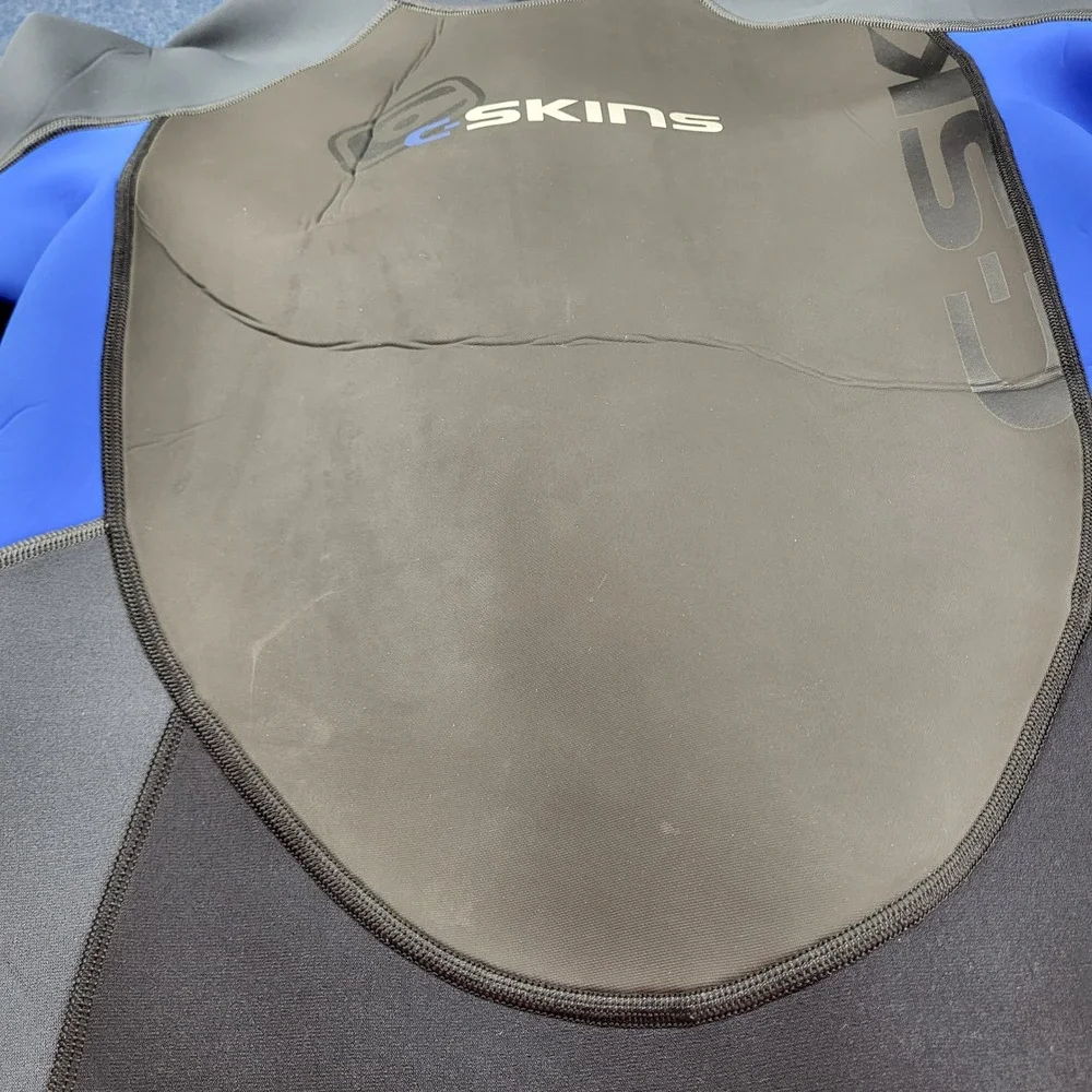 C-Skins C-Atom Wetsuit XXL Mens Blue Grey Shorty Short Sleeve Back Zip Neoprene